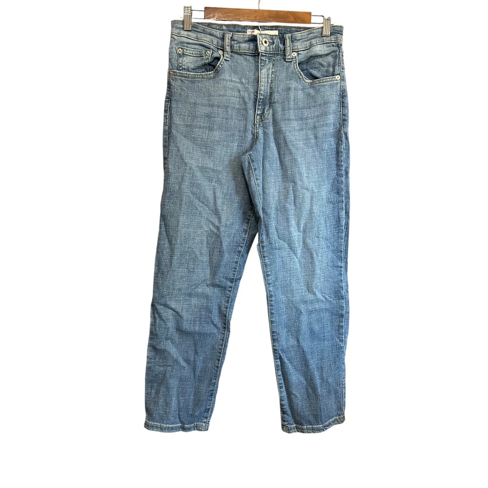 Ella Moss High Waist Straight Leg Junior‎ Jeans Size 6/28 Light Wash Denim